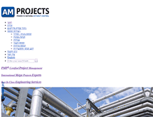 Tablet Screenshot of am-projects.com